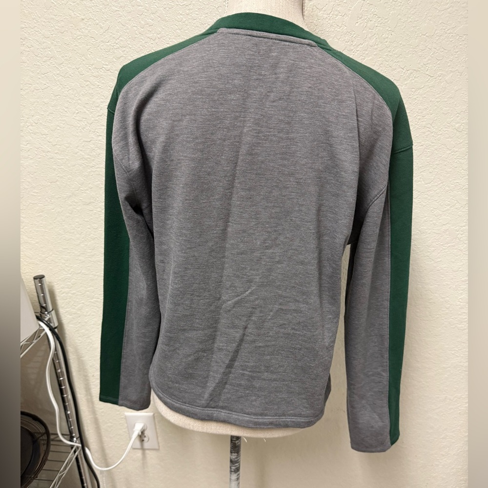 FANATICS Miami Gray and Green Long Sleeve Lightweight Sweatshirt Size Medium - Picture 3 of 9